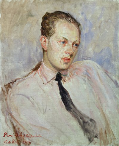 Étude pour un portrait de Pierre Drieu La Rochelle (1893-1945) 1924 - Jacques Emile Blanche